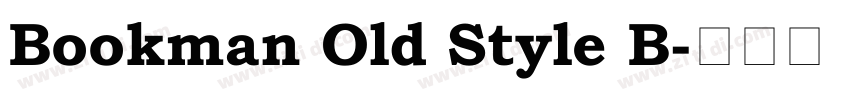 Bookman Old Style B字体转换